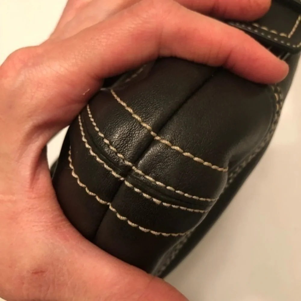 Coach black leather small soho hobo bag